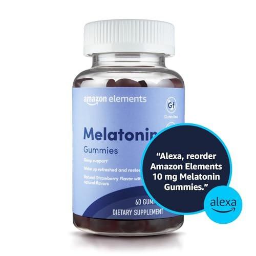 Melatonin Gummis mit Erdbeergeschmack, 10 mg, 60 Stück – Schlafunterstützung