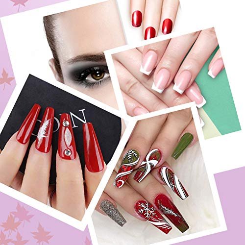 200 Stück lange Nagelformen für Acrylnägel, dicke Nagelkunst-Verlängerungsformen, haltbare Acryl-Nagelpapierformen für Gelnägel