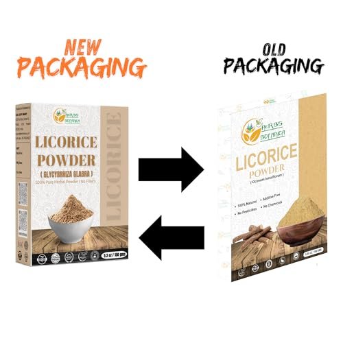 Herbs Botanica Süßholzwurzelpulver 100% rein & natürlich – für Tee, Hautpflege & DIY Schönheit – 150 g