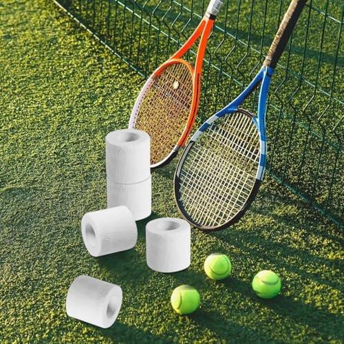 KISEER 15er-Pack 5 cm x 4,5 m Weiße Selbstklebende Bandage, Atmungsaktive Kohäsive Bandage, Elastisches Selbsthaftendes Tape für Sport, Handgelenk, Knöchel