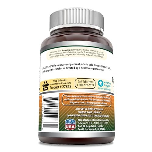 Amazing Formulas Calcium Magnesium Zink + D3 Nahrungsergänzungsmittel | 150 Tabletten | Non-GMO | Glutenfrei | Hergestellt in USA
