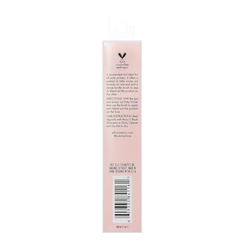 e.l.f. Putty Primer Pinsel & Applikator, Doppelendiges Make-up-Werkzeug für e.l.f. Putty Produkte, mit synthetischen Borsten, vegan & tierversuchsfrei