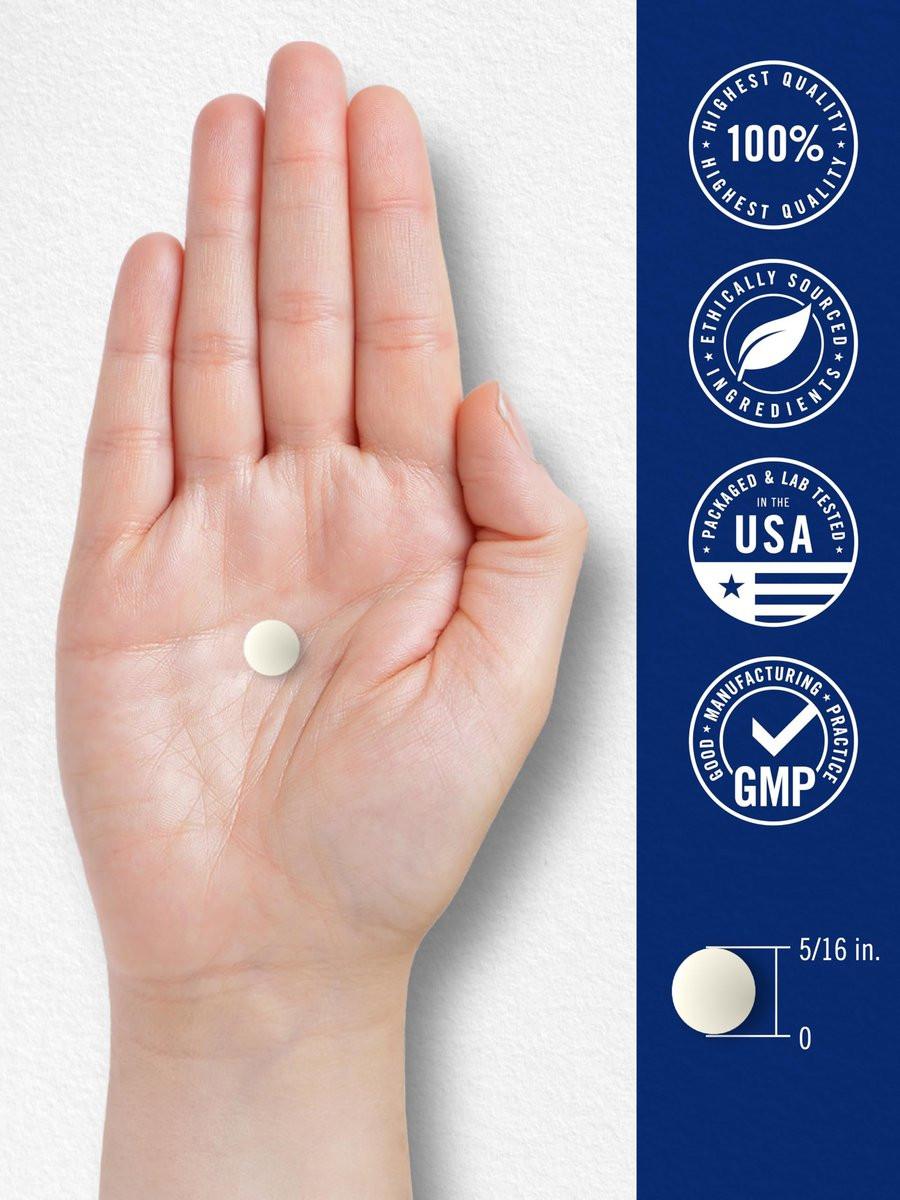 Carlyle Eisen Ferrosulfat 325 mg, 65 mg elementares Eisen | 400 Tabletten | Hochdosiertes, nicht-GVO, glutenfreies und vegetarisches Nahrungsergänzungsmittel