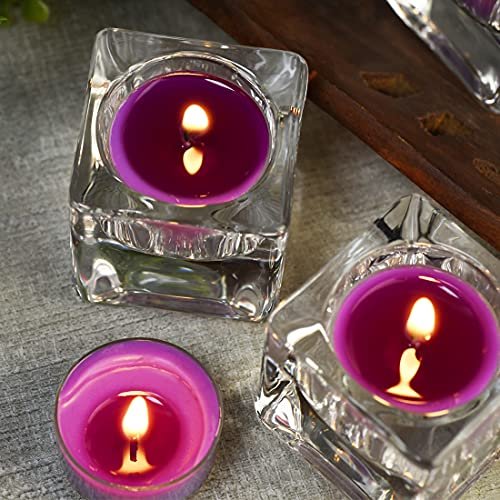 DEYBBY Duftende Sojawachs-Teelichter im Bulk – Lavendel Aromatherapie-Kerze für Stressabbau, langanhaltend, für Entspannung, Spa und Bad | 12er-Pack