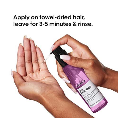 L'Oréal Professionnel Paris Liss Unlimited Blow-Dry Serum – Anti-Frizz Serum für krauses Haar, mit Prokeratin, 125 ml