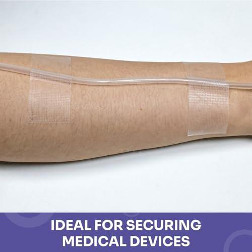 Conkote Transparentes Medizinisches Klebeband 1" x 10 Yards, Erste-Hilfe-Klarer Chirurgischer Verbandsklebestreifen für die Wundversorgung, 12 Rollen