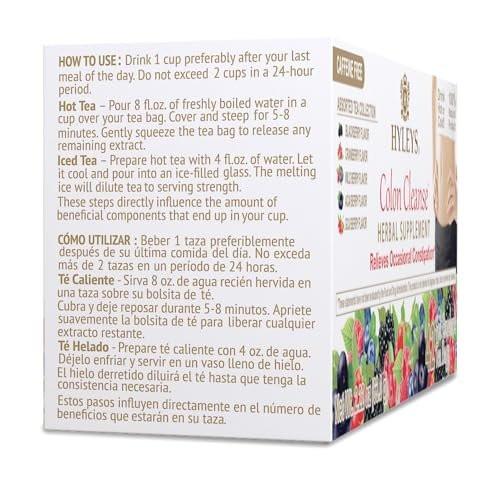 Hyleys Colon Cleanse Tee mit gemischten Geschmacksrichtungen - 42 Teebeutel (1 Packung)