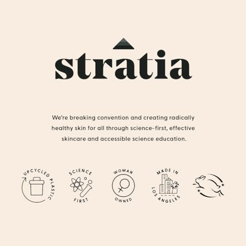 Stratia Soft Touch Dark Spot Corrector mit 10% Mandelsäure Serum – Fältchen, Hauttextur & Unreinheiten – Kollagen-Booster, AHA-Peeling und Porenverfeinerer, 38,5 ml