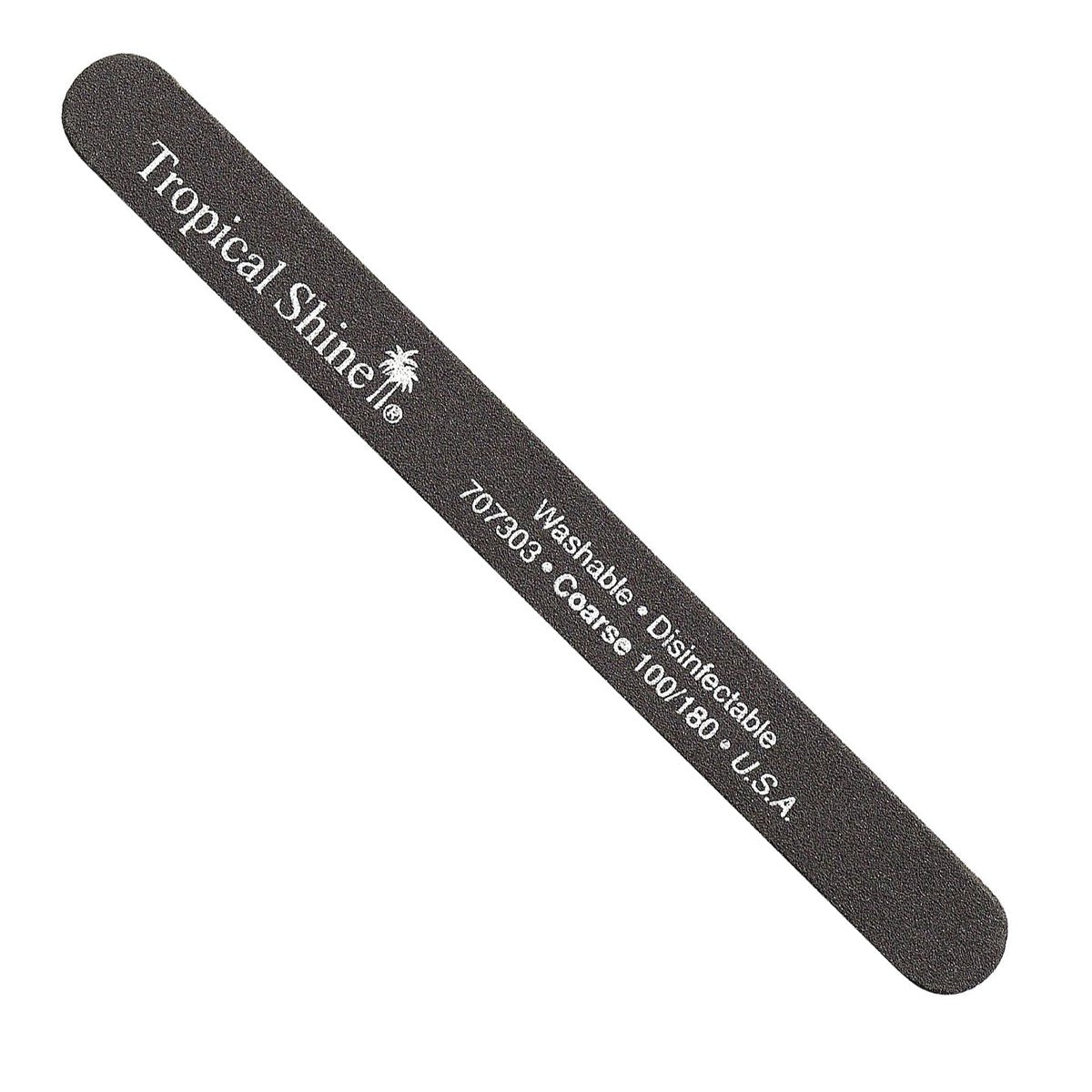 Tropical Shine Nagelfeile Grob-Mittel 100-180 Schwarz für Damen - 1 Stück