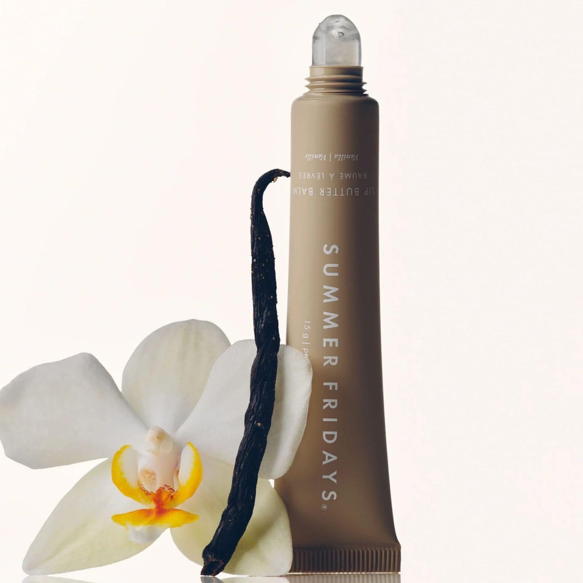 Summer Fridays Lip Butter Balm - Vanille - Feuchtigkeitsspendender Lippenbalsam und Lippenmaske für sofortige Feuchtigkeit, Glanz und Pflege (14,2 g)
