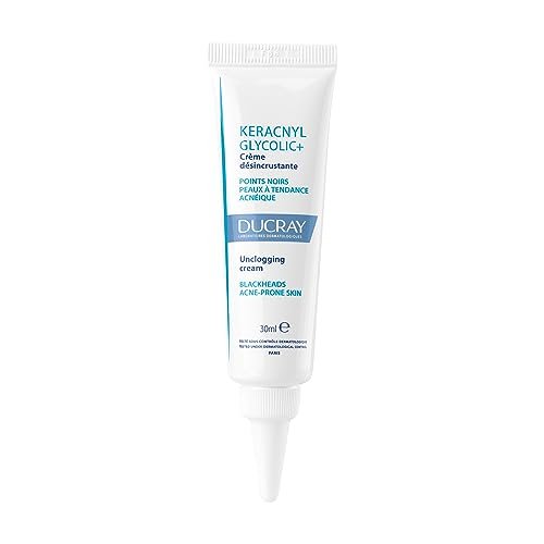 Ducray Keracnyl Glycolic+ Unclogging Cream 30ml – Anti-Mitesser-Creme für zu Akne neigende Haut