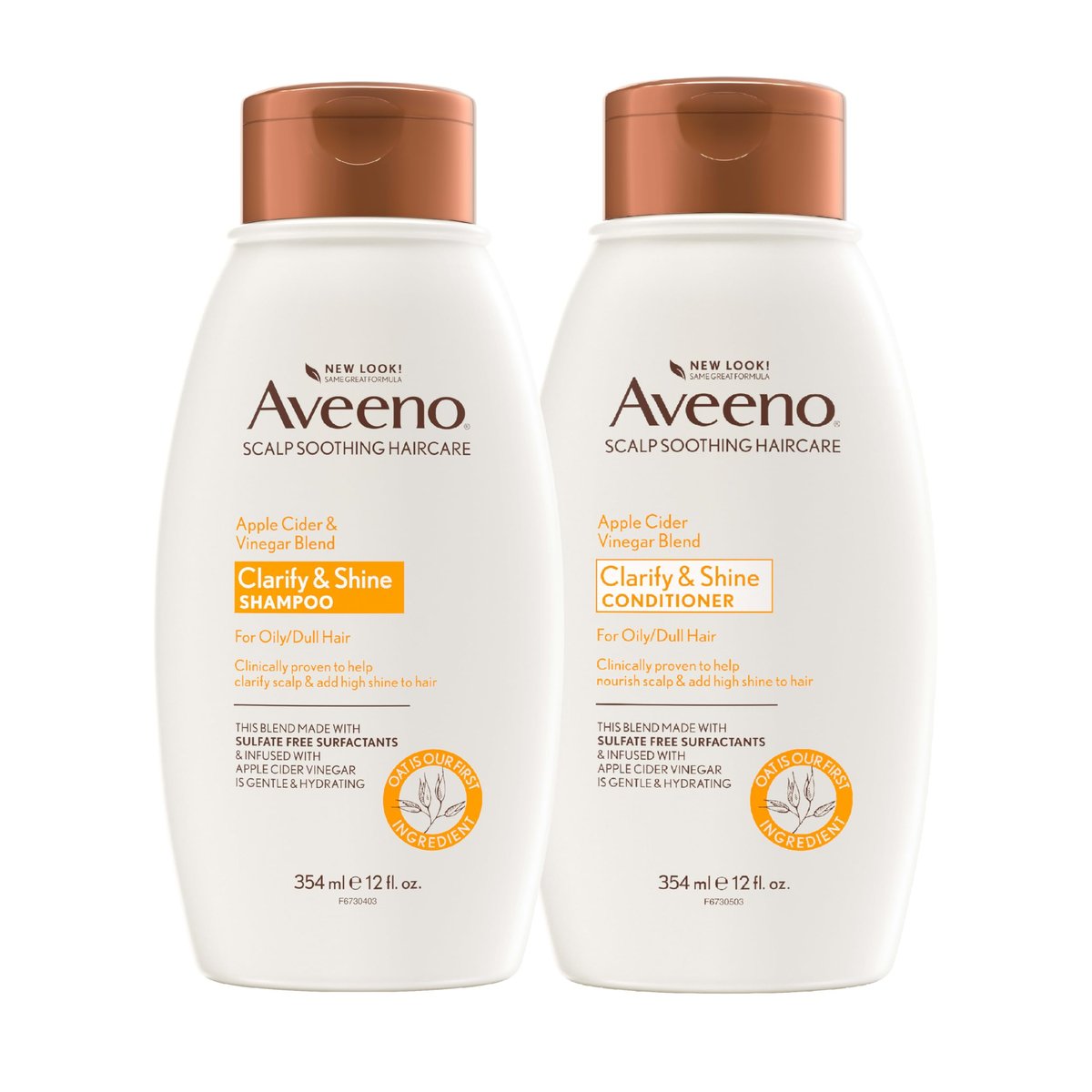 Aveeno Apfelessig Shampoo & Conditioner Set – Tägliche Klärung und beruhigende Pflege für fettiges und stumpfes Haar, 2 x 355 ml - görsel 18