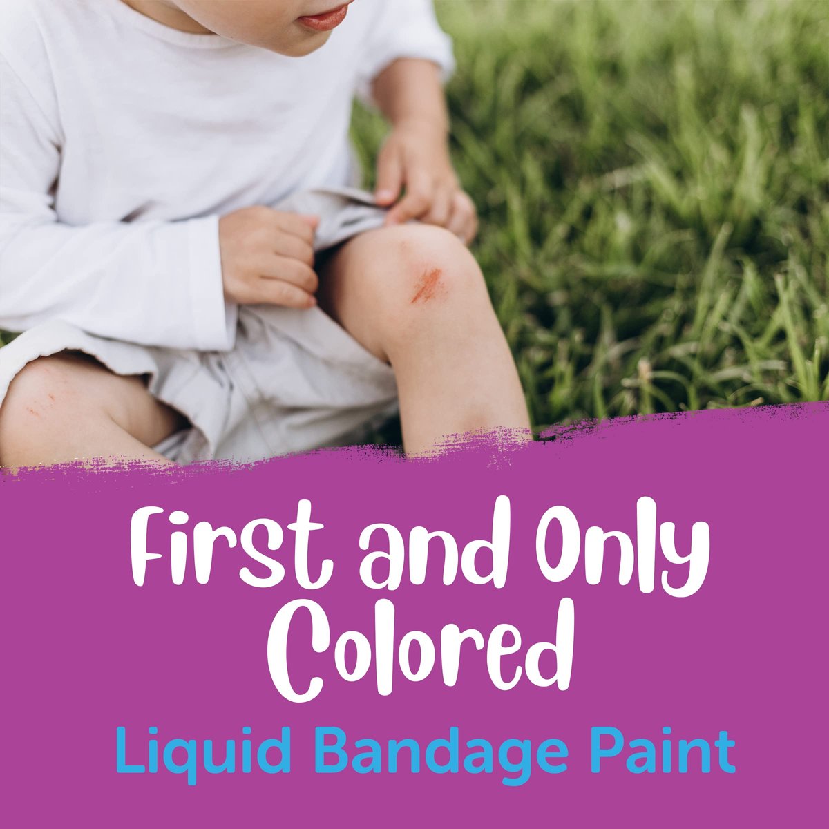 New Skin Liquid Bandage Paint für Kinder Erste Hilfe – Sting Free, wasserfest für Schrammen und kleine Schnitte, 0,3 Unzen