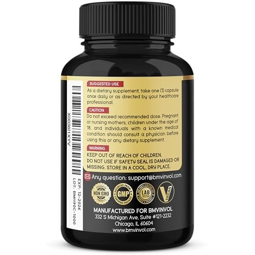BMVINVOL Bockshornklee Kapseln mit Maca, Ginseng, Tribulus Terrestris, Ashwagandha, Schwarzem Pfeffer - 90 Kapseln für 3 Monate