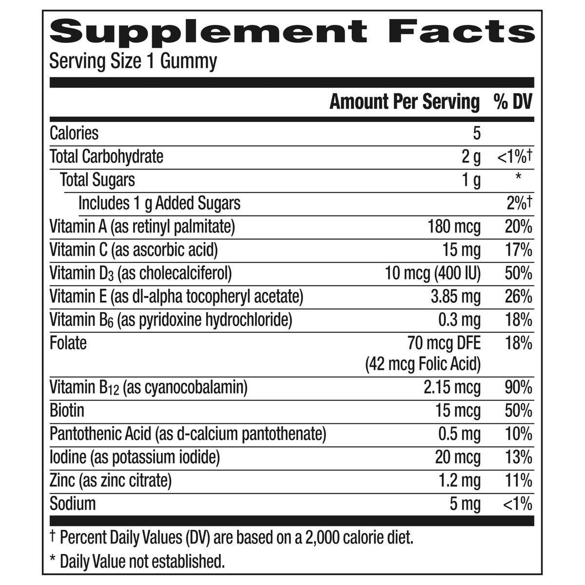 Centrum Kids Multivitamin Gummibärchen, Tropical Punch Geschmack mit natürlichen Aromen, 150 Stück, 150-Tage-Vorrat