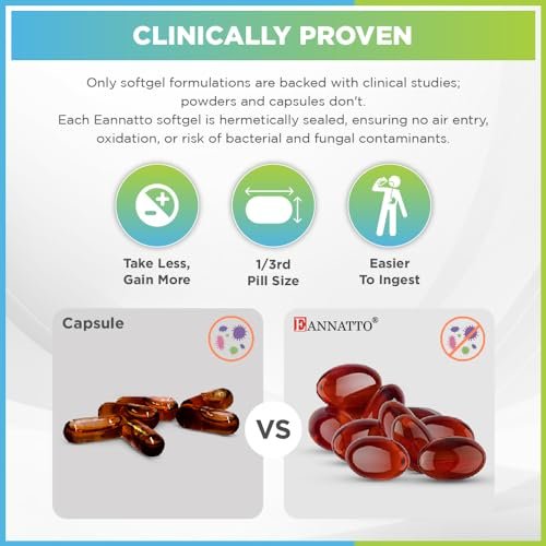 WELLNESS EXTRACT Eannatto Tocotrienole Deltagold Vitamin E Nahrungsergänzungsmittel, Weichkapseln, Tocopherolfrei, Nicht-GVO, Glutenfrei & Antioxidans (50 mg, 30 Weichkapseln)