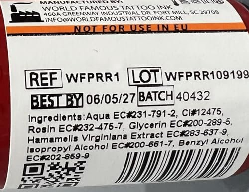 WORLD FAMOUS TATTOO INK Limitless - Hellorange 1 – Professionelle Tattoo-Farbe & Tattoo-Zubehör – Hautsichere permanente Tätowierung in kräftigen Farbtönen – Vegan & ungiftig (30 ml)