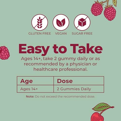 MARYRUTH'S Multivitamin Gummis für Frauen ab 14 Jahren | Immununterstützung | Haar- und Hautgesundheit | Reproduktive Gesundheit | Vitamin A C D E B6 B12 Biotin Zink Jod | Bio | Vegan | Ohne Gentechnik | 60 Stück