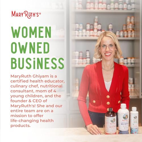 MARYRUTH'S Bio Kindermultivitamin Gummis mit Postbiotika | Vegane, zuckerfreie Gummibärchen für Kinder ab 4 Jahren | 60 Stück