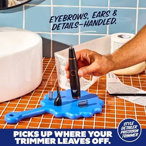 Dollar Shave Club | Doppelkopf-Elektrotrimmer | Elektrorasierer mit Bart- und Körperpflegeaufsatz