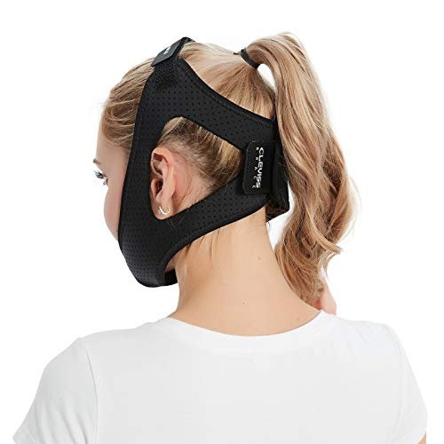 Anti-Schnarch-Kinnriemen für CPAP-Anwender (Schwarz)