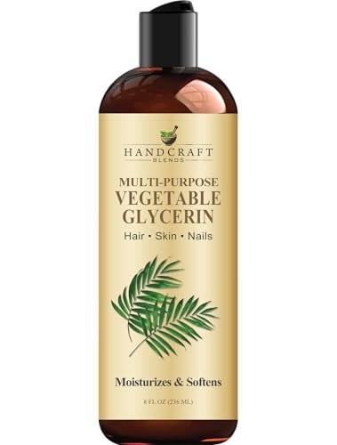 Handcraft Blends Pflanzliches Glycerin / Glycerin – für DIY-Mischungen 240 ml – 100 % rein und natürlich – Premium-Qualität für Haut und Haar – Körper- und Massageöl