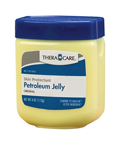 TheraCare Petroleum Jelly Hautschutzmittel, 113 g | Trockene Haut Linderung | Spröde Haut & Lippen | Für juckende, empfindliche Haut | Schützt Schnitte, Schrammen & Verbrennungen