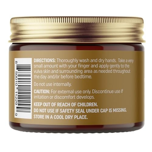NewLife Naturals SheaCalm Vulva Balsam – Zertifizierte Bio-Vaginalfeuchtigkeitscreme & Vaginalcreme – Unterstützung bei Trockenheit & Wechseljahren – Östrogenfreie Vulva-Feuchtigkeitspflege, Hergestellt in den USA, 60 ml