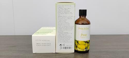 PHATOIL Birnen-Duftöl 100 ml – Aromatherapie-Öl für Diffuser, Yoga, Hautpflege, DIY Kerzen- und Seifenherstellung