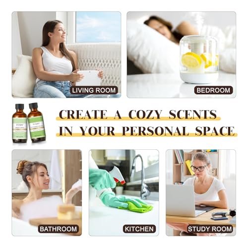 EUQEE Weißer Moschus Duftöl für Zuhause Aromatherapie, Premium Duftöl mit Glaspipette für Diffuser, Kerzen- & Seifenherstellung, Badebomben (60 ml)