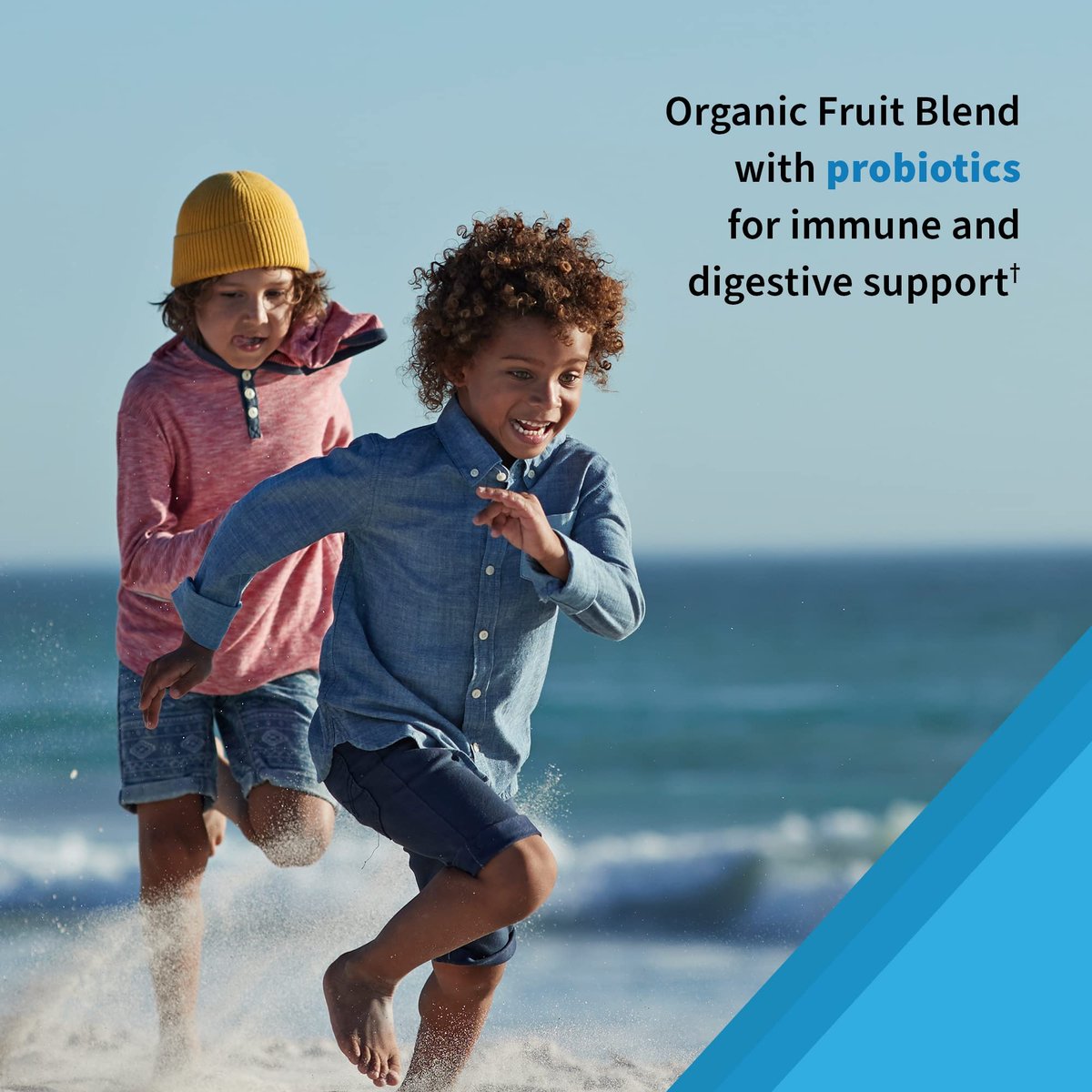 Garden of Life Kids Multivitamin Gummies mit Eisen + Probiotika für Immunsystem & Verdauung: Vitamine D, C, E, B, Zink für Energie & Entwicklung, Vitamin Code, Non-GMO, glutenfrei, 90 Orangen-Gummis, 30-Tage-Vorrat