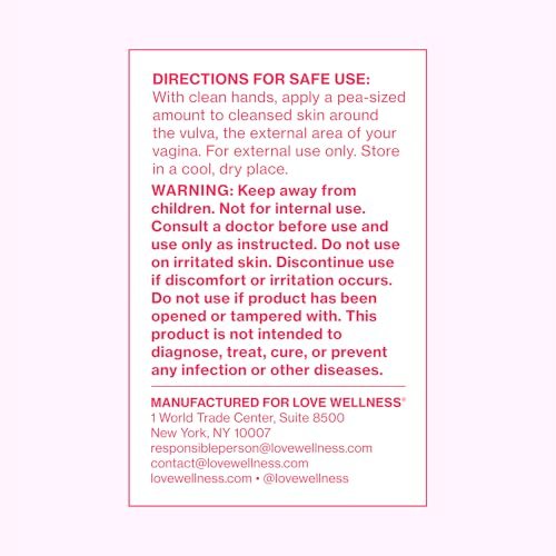 Love Wellness Comfy Cream Feuchtigkeitscreme für Vulva & Vagina - 1,01 oz