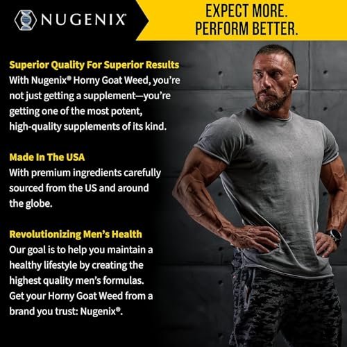 Nugenix Essentials Bockshornklee-Extrakt – Epimedium-Extrakt – 30 Kapseln