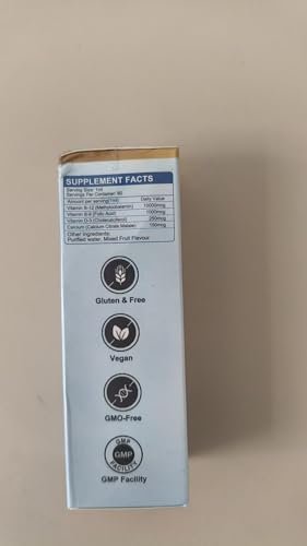 Biduka 10.000 mcg Vitamin B12 flüssige Tropfen sublingual – einzigartige Formel mit D3, Folsäure, Calcium – unterstützt Energie, Herz, Stimmung, Gehirn, Immunsystem – vegan, nicht-GVO & glutenfrei