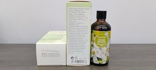 PHATOIL Orangenblüten Duftöl 100ml – 3,38 Fl Oz für Aromatherapie, Diffuser, Kerzen- und Seifenherstellung