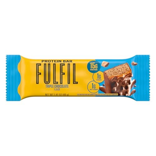 FULFIL Protein Snack Riegel mit Triple Schokolade, glutenfrei, 15g Protein, 12er Pack