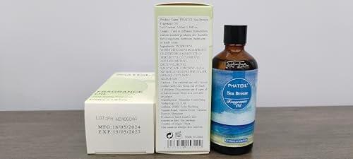 PHATOIL Meeresbrise Duftöl 100ml – Aromatherapie Öl für Diffuser, DIY Kerzen & Seifenherstellung