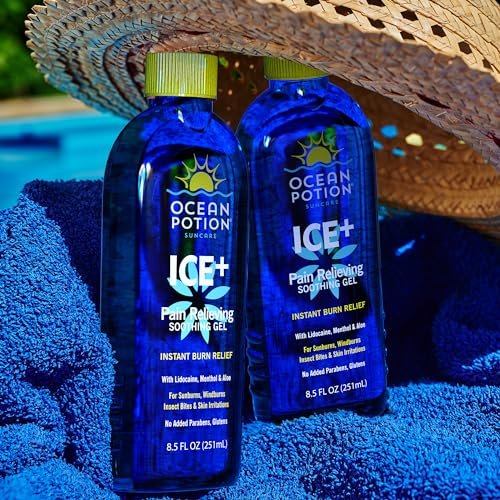 Ocean Potion After Sun Gel – Kühlendes Sonnenbrandgel mit Lidocain, Menthol, Aloe Vera und Teebaumöl, 240 ml