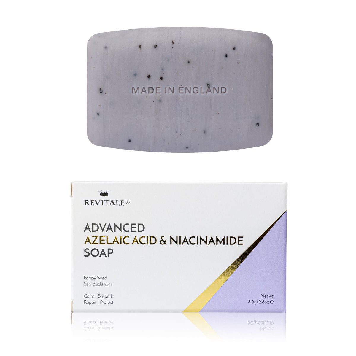 REVITALE Advanced Azelainsäure & Niacinamid Seife – Beruhigender Reinigungsbarren für glatte, ausgeglichene und geschützte Haut - görsel 16