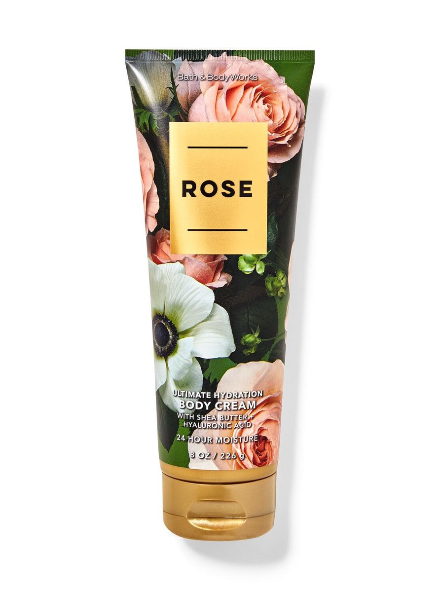 Bath & Body Works Rose Ultimate Hydration Body Cream Geschenkset für Damen, 236 ml (Rose)