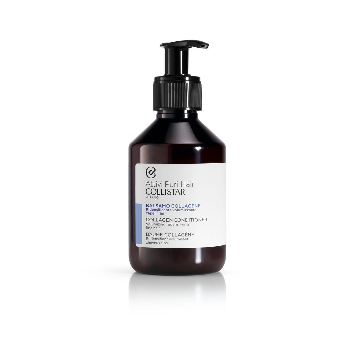 Collistar Attivi Puri Hair - Collagene Balsamo Capelli Volumizzante, 200 ml - Made in Italy