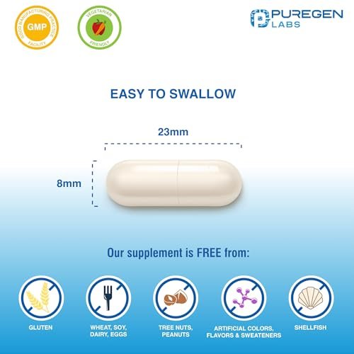 Puregen Labs Kalium-Bicarbonat Supplement 1020 mg | Non-GMO | Glutenfrei | 240 vegane Kapseln