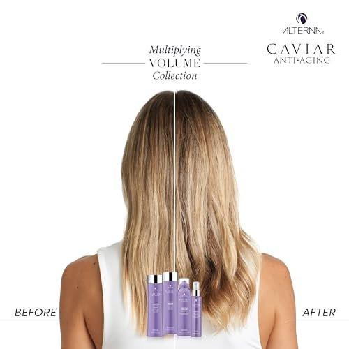 Alterna Haircare CAVIAR Anti-Aging Multiplying Volume Shampoo und Conditioner 16,5 oz | Für feines, dünnes Haar | Sofort mehr Volumen und Fülle | Sulfatfrei