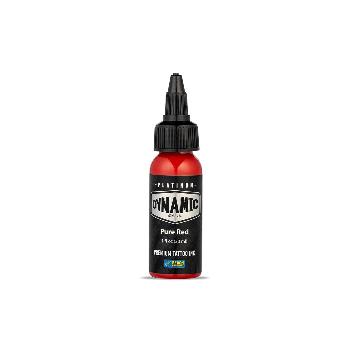 Dynamic Color Co - Platinum Collection Pure Red Tattoo Farbe, REACH-konform, Premium Tattoo Farbe, Sicher für europäische Vorschriften, Hergestellt in Spanien (30 ml Flasche)