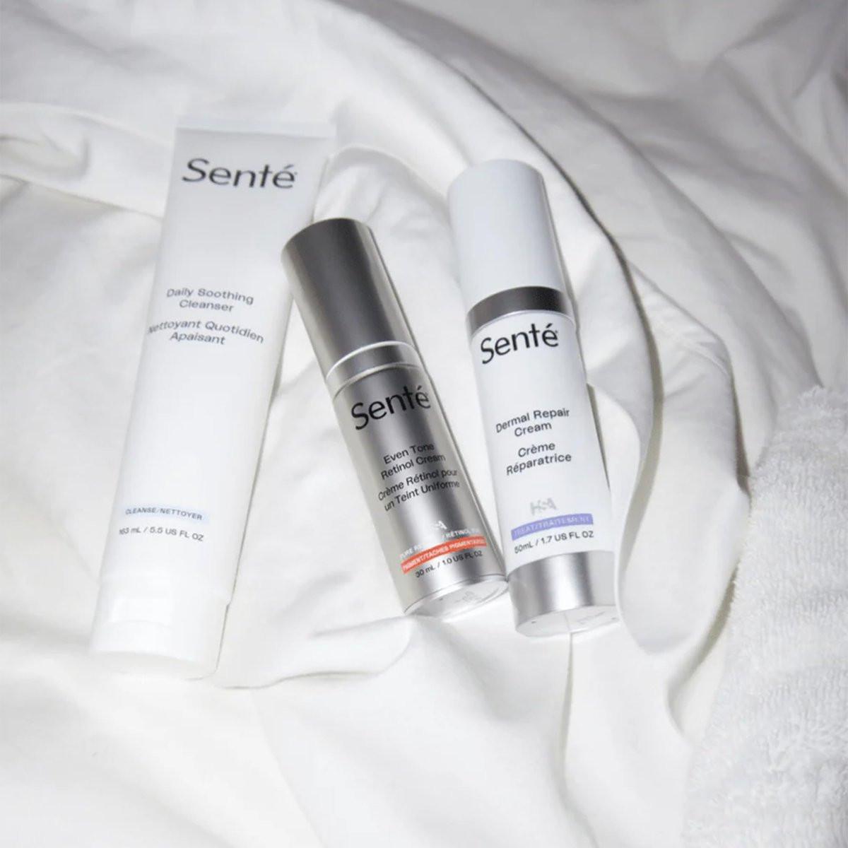 Sente Täglicher Sanfter Gesichtsreiniger für Trockene und Empfindliche Haut | Entfernt Sanft Öl, Unreinheiten und Make-up | mit Vitamin E | 163 ml
