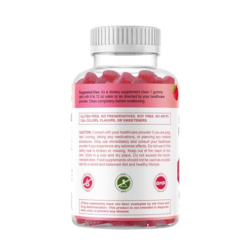 Vitamatic Chrompicolinat 1000 mcg – 90 Gummis – Hochdosiertes Chrom – Himbeergeschmack (Insgesamt 180 Gummis) 2er-Pack