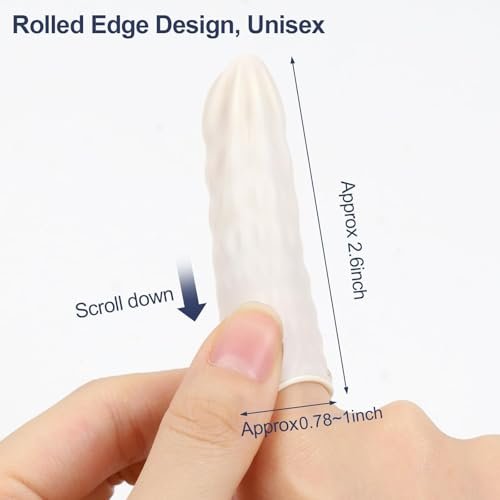 LECWELL Fingerlinge Fingerhandschuhe Einweg (ca. 480 Stück), Medium Fingerschutz, Fingerkuppenschutz für Elektronikreparatur, Handarbeit, Industrie