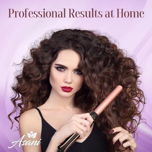 Asani 6-in-1 Lockenstab Set - Multifunktionaler Haarcurler mit 3-in-1 Barrel, Crimper, Tapered & Spiral Lockenstab - Schnell aufheizender Reise-Hairstyler für Frauen mit Dual Voltage (110-240V AC)