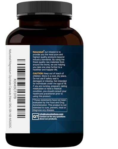 Reines Magnesiumglycinat für Schlaf, 200 mg mit Baldrianwurzel, 300 Kapseln | 100% chelatisiertes & gereinigtes Mineralpräparat – Ultrahohe Absorption – Nicht-GVO, glutenfrei