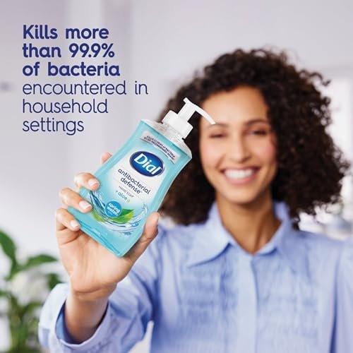 Dial Flüssigseife Nachfüllpackung, feuchtigkeitsspendende antibakterielle Handseife 7,5 oz Pumpflasche + 52 oz Nachfüllpackung, für alle Hauttypen (Quellwasser)